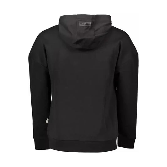 Plein Sport Sleek Hooded Sweater with Contrast Details Plein Sport