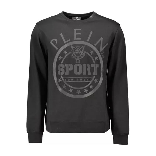 Plein Sport Black Cotton Men Sweater