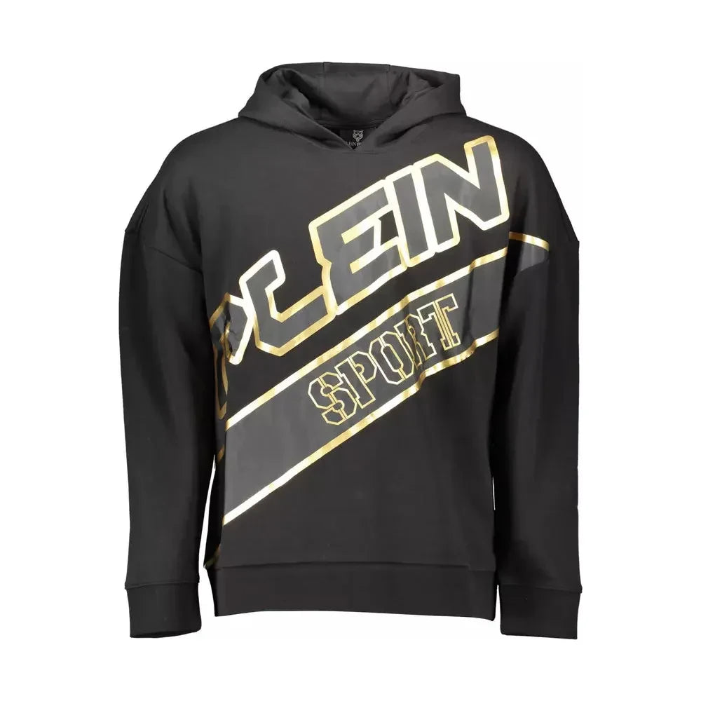 Plein Sport Sleek Hooded Sweatshirt with Signature Details Plein Sport