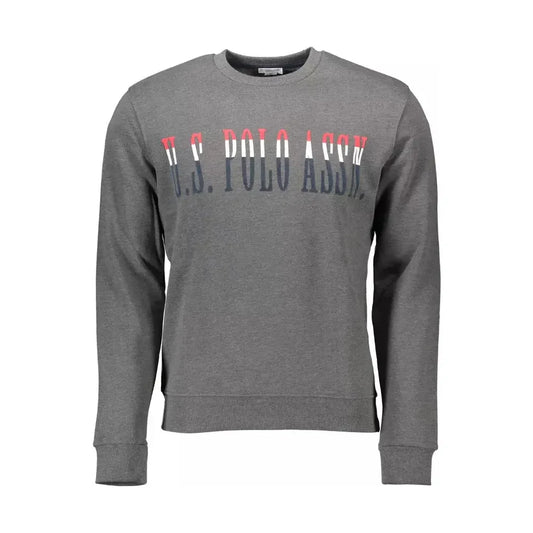 U.S. POLO ASSN. Classic Gray Cotton Crew Neck Sweater U.S. POLO ASSN.