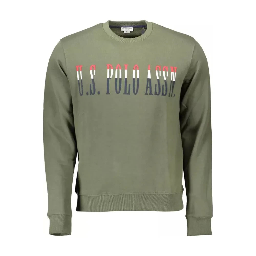 U.S. POLO ASSN. Chic Green Cotton Crew Neck Sweater U.S. POLO ASSN.