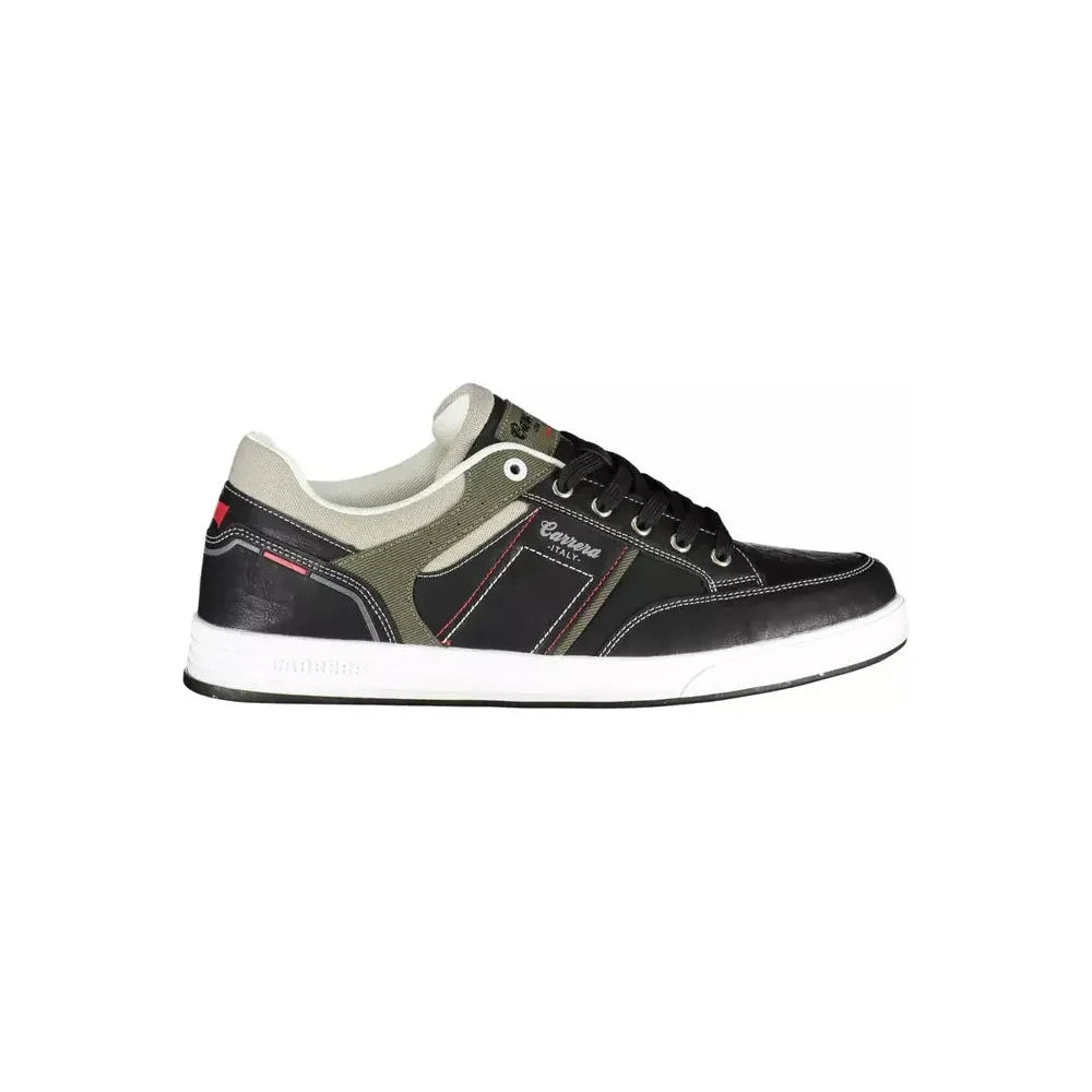 Carrera Black Eco Leather Men Sneaker Carrera