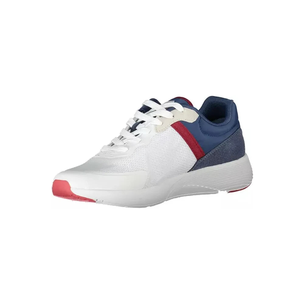 Carrera Sleek White Lace-Up Sneakers with Contrasting Accents Carrera