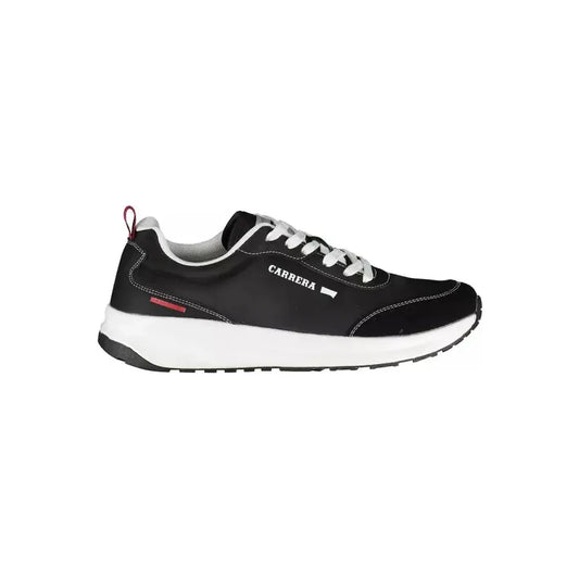 Carrera Sleek Black Sneakers with Iconic Detailing Carrera