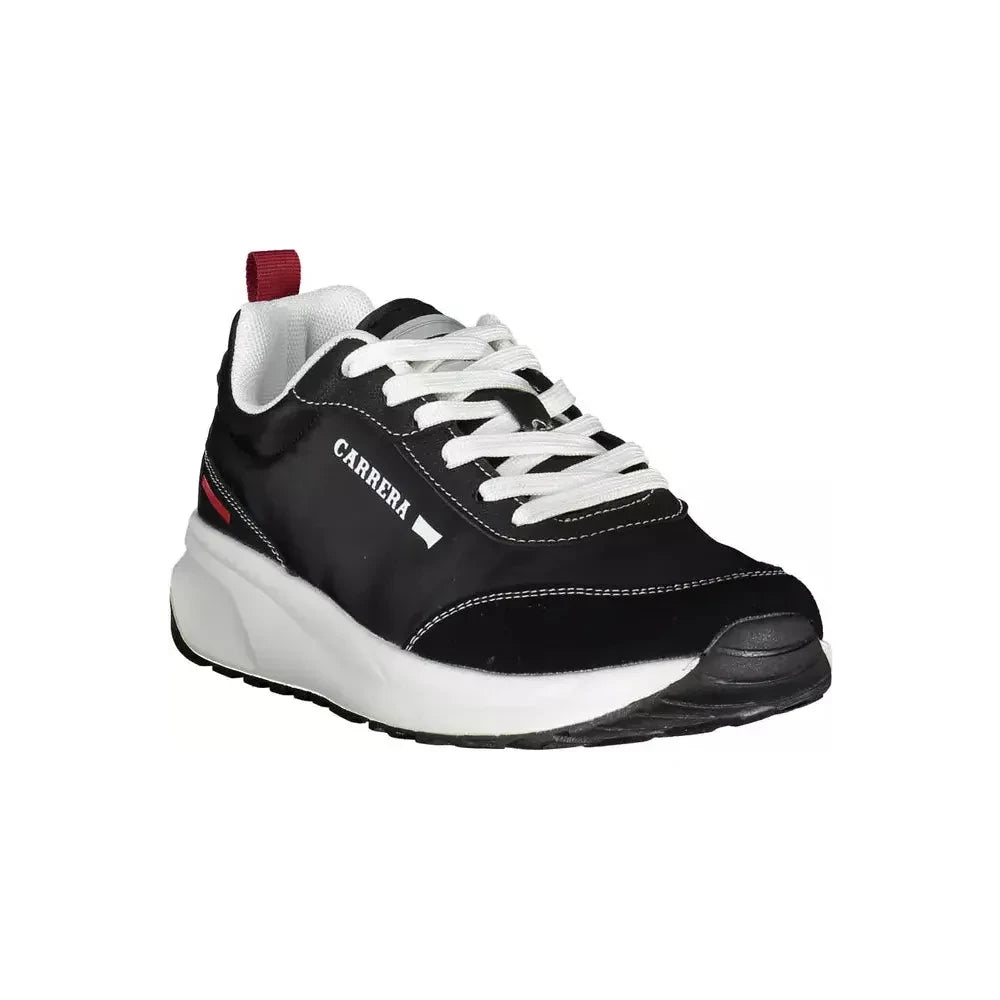 Carrera Sleek Black Sneakers with Iconic Detailing Carrera