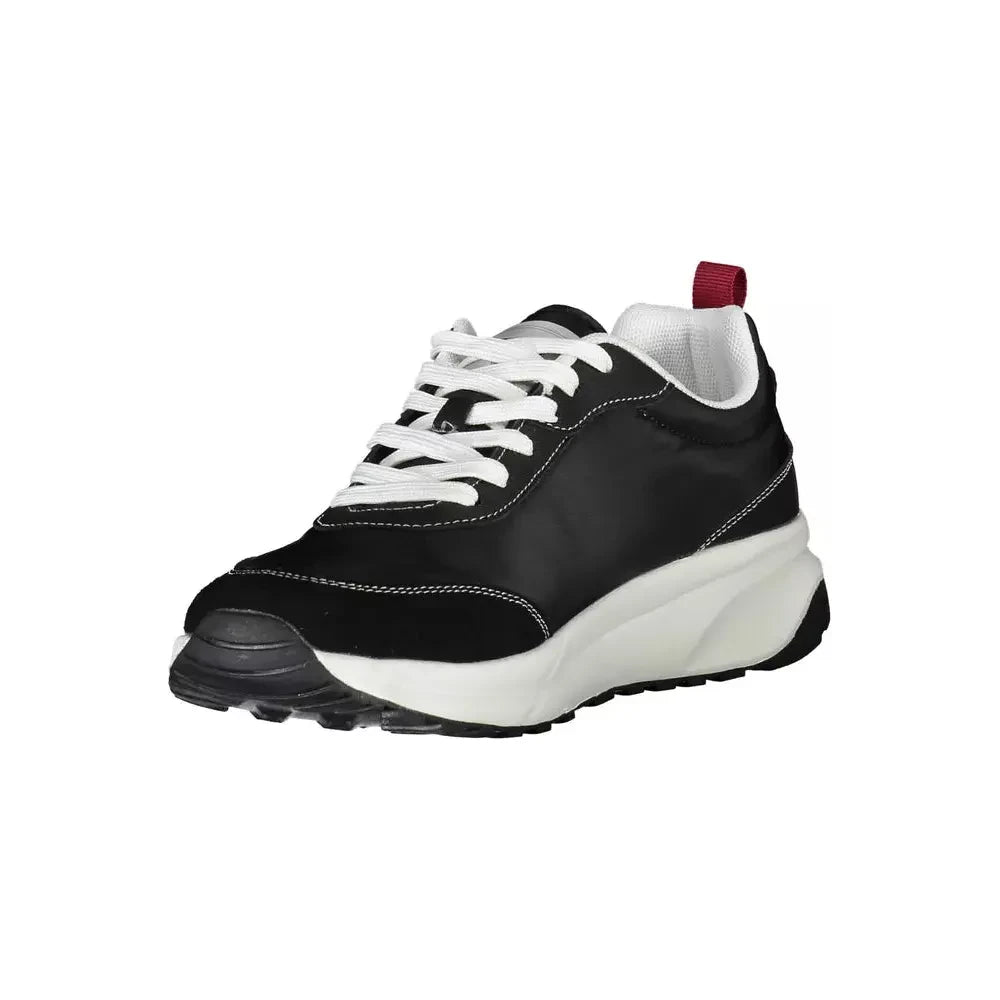 Carrera Sleek Black Sneakers with Iconic Detailing Carrera