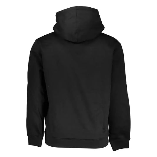 Calvin Klein Sleek Black Hooded Fleece Sweatshirt Calvin Klein