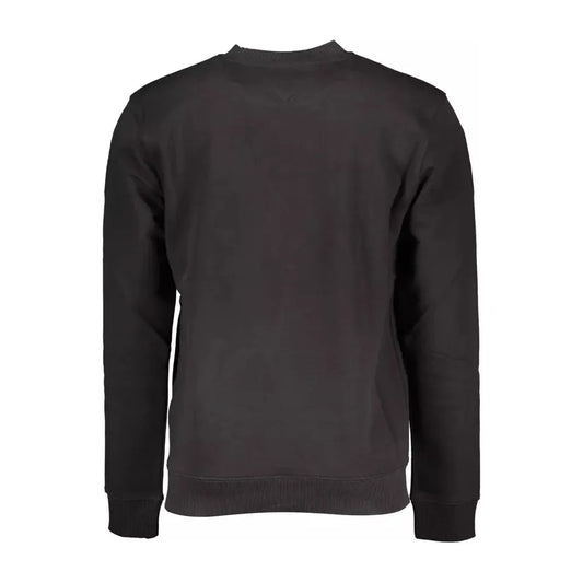 Tommy Hilfiger Sleek Crew-Neck Cotton Sweatshirt in Black Tommy Hilfiger