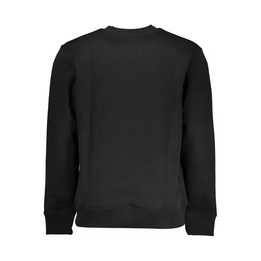 Calvin Klein Sleek Black Embroidered Logo Sweatshirt Calvin Klein