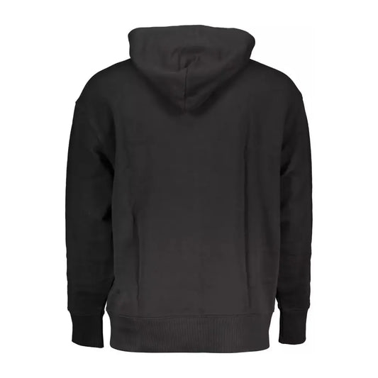 Tommy Hilfiger Sleek Hooded Cotton Sweatshirt in Black Tommy Hilfiger