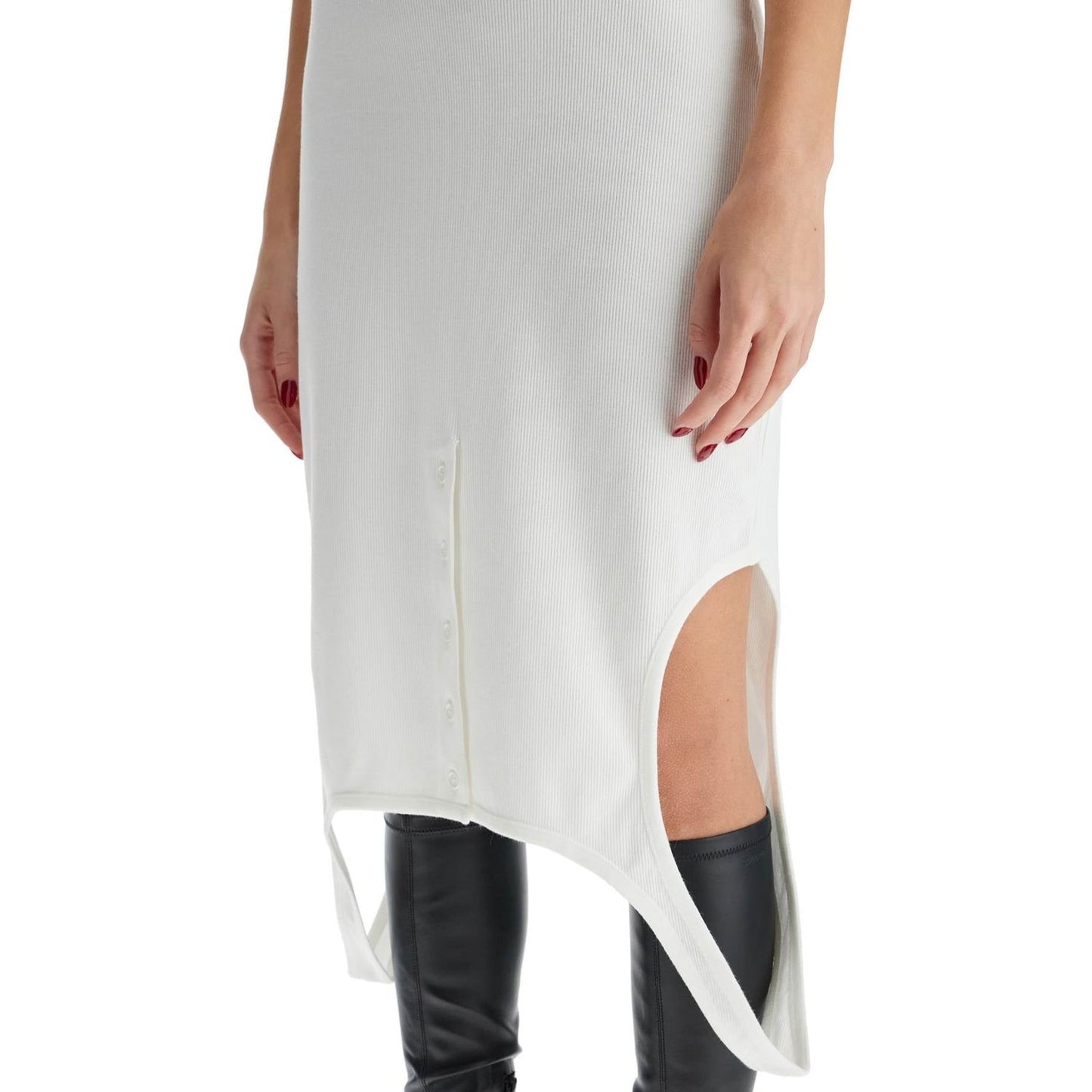 Courreges pleat dress with midi length