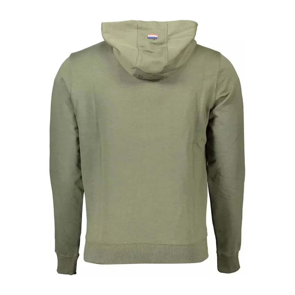 U.S. POLO ASSN. Elegant Green Hooded Sweatshirt With Logo U.S. POLO ASSN.