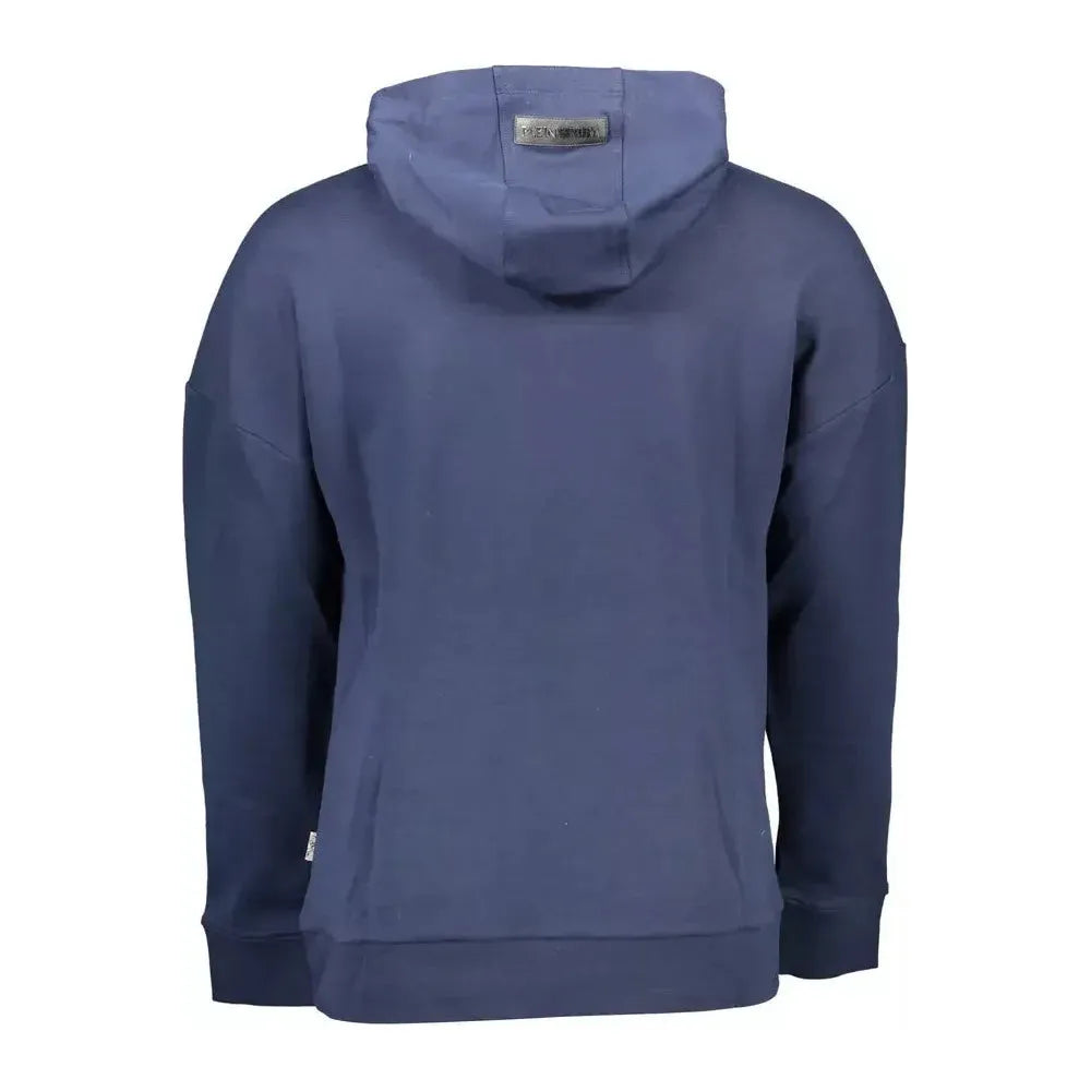 Plein Sport Blue Cotton Men Sweater