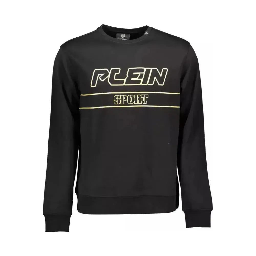 Plein Sport Black Cotton Men Sweater