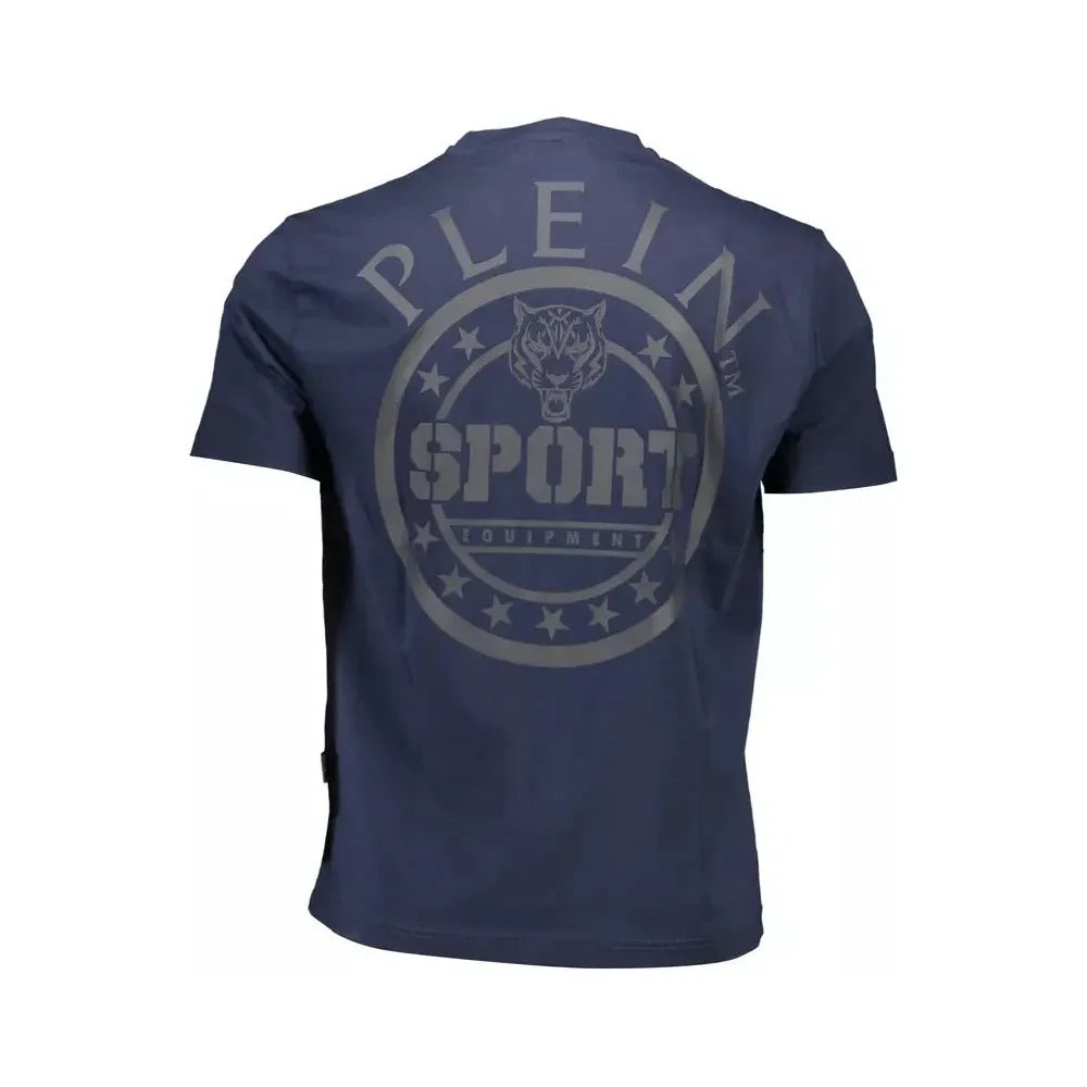 Plein Sport Electrify Your Wardrobe with the Sleek Blue Tee Plein Sport