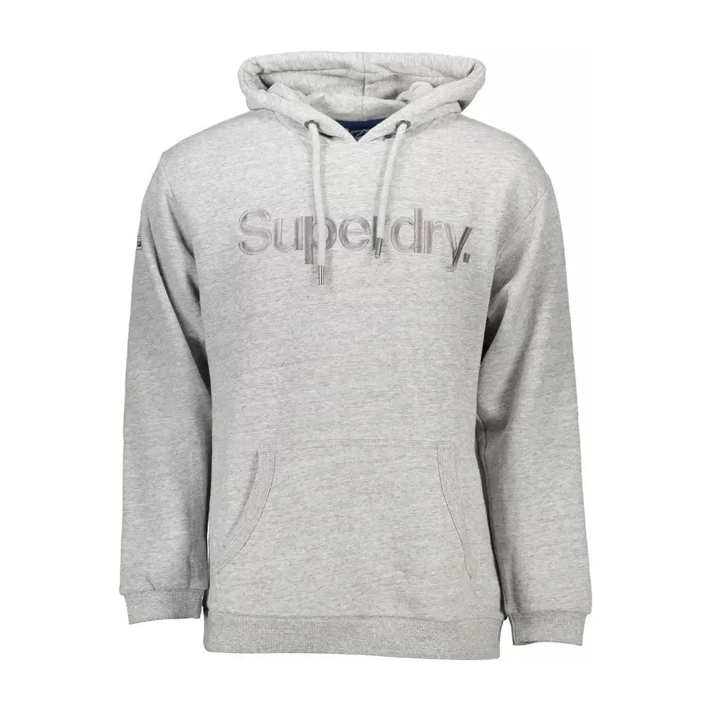 Superdry Chic Gray Hooded Long-Sleeve Sweatshirt Superdry