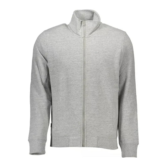 Superdry Sleek Long-Sleeved Zip Sweatshirt in Gray Superdry