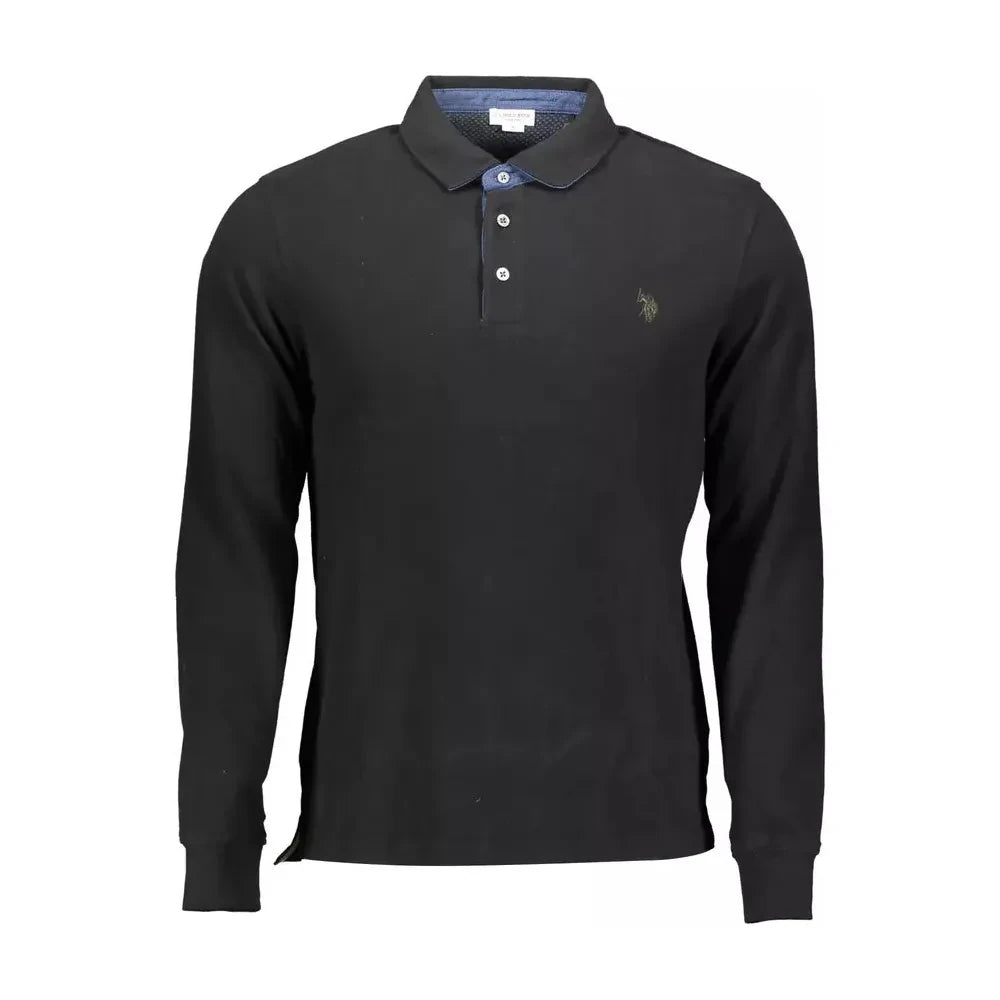 U.S. POLO ASSN. Elegant Long-Sleeved Polo with Elbow Patches U.S. POLO ASSN.