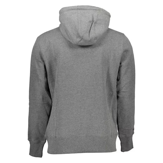 Superdry Chic Gray Hooded Sweatshirt with Embroidery Detail Superdry