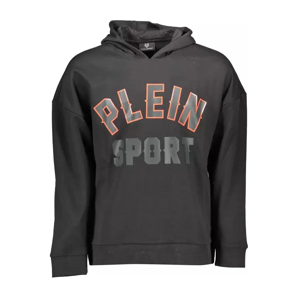 Plein Sport Sporty Chic Hooded Sweatshirt with Bold Details Plein Sport