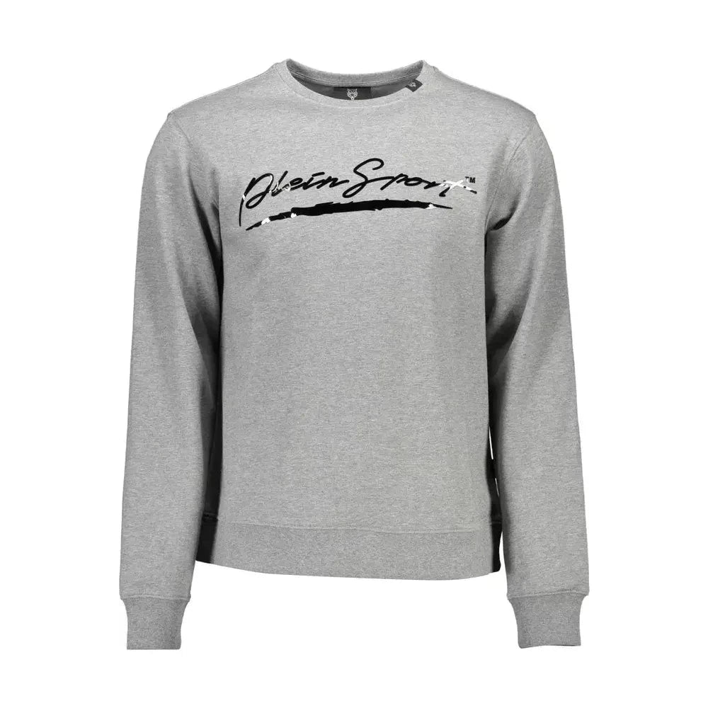 Plein Sport Athletic Grey Logo Print Sweatshirt Plein Sport