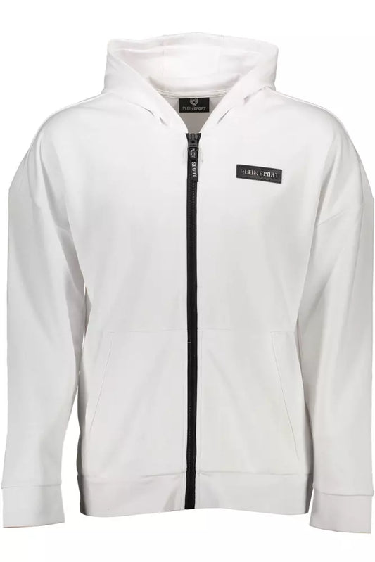 Plein Sport White Cotton Men Sweater Plein Sport