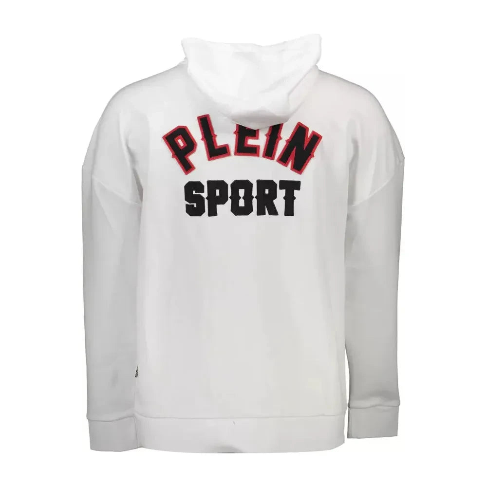 Plein Sport Contrast Detail Zip-Up Hoodie with Logo Plein Sport