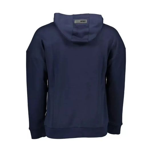 Plein Sport Blue Contrast Detail Hooded Sweatshirt Plein Sport