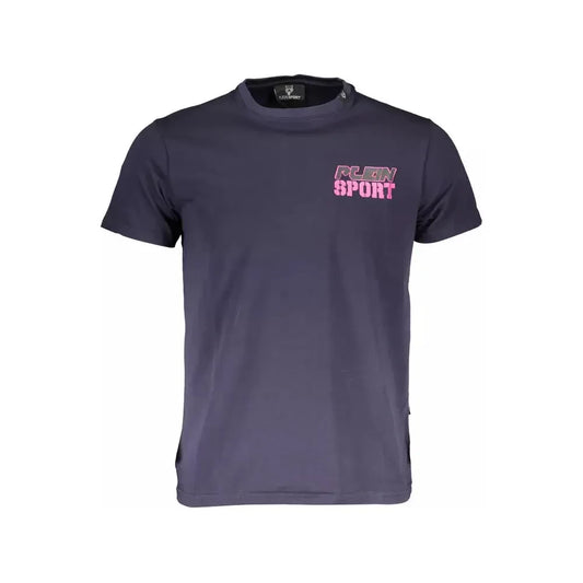 Plein Sport Blue Cotton Men T-Shirt Plein Sport