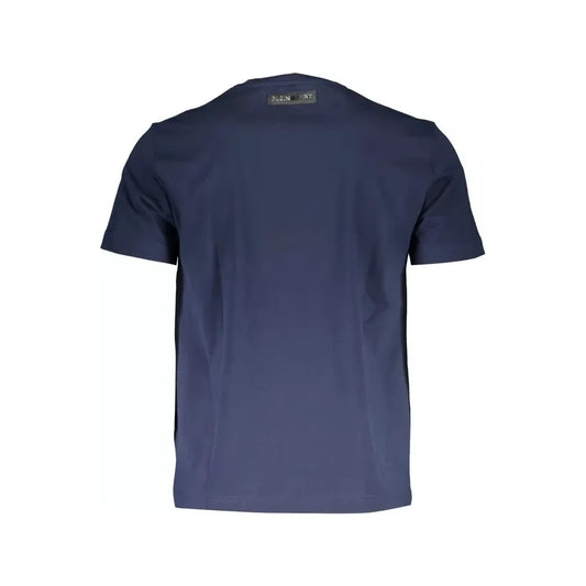 Plein Sport V-Neck Logo Print Cotton T-Shirt Plein Sport