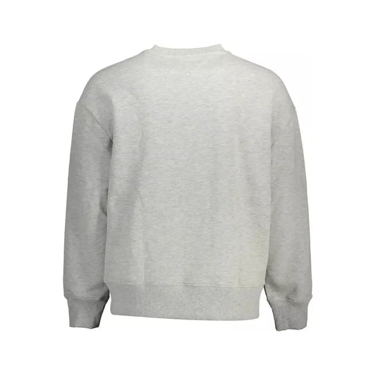 Tommy Hilfiger Eco-Conscious Gray Embroidered Sweatshirt Tommy Hilfiger