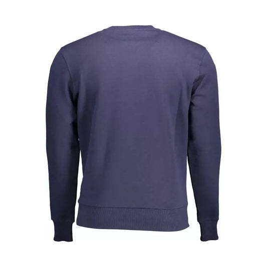 North Sails Blue Cotton Men Sweater North Sails