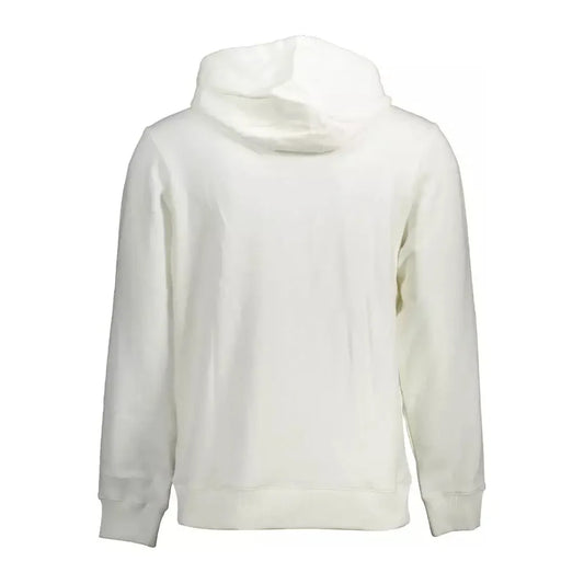 Guess Jeans Eco-Chic White Hoodie with Iconic Print Guess Jeans