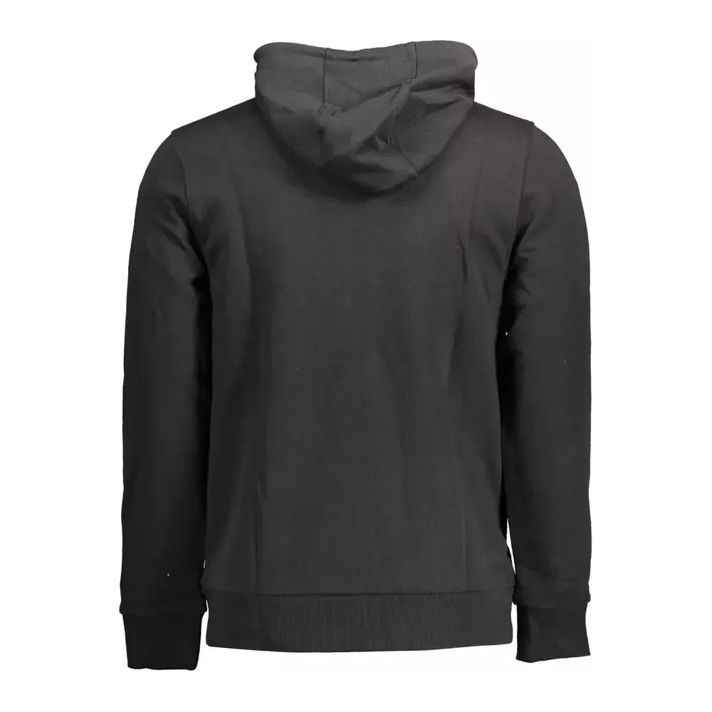 Cavalli Class Elegant Black Cotton Hooded Sweatshirt Cavalli Class