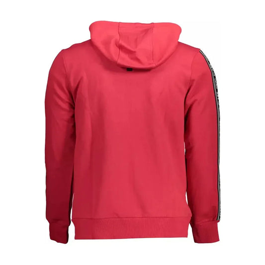 Cavalli Class Chic Pink Hooded Sweatshirt with Contrasting Details Cavalli Class