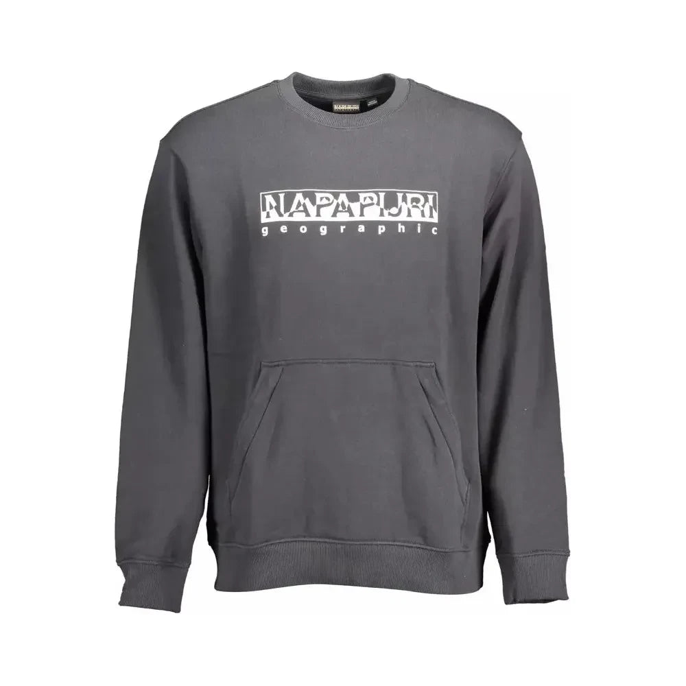 Napapijri Black Cotton Men Sweater Napapijri