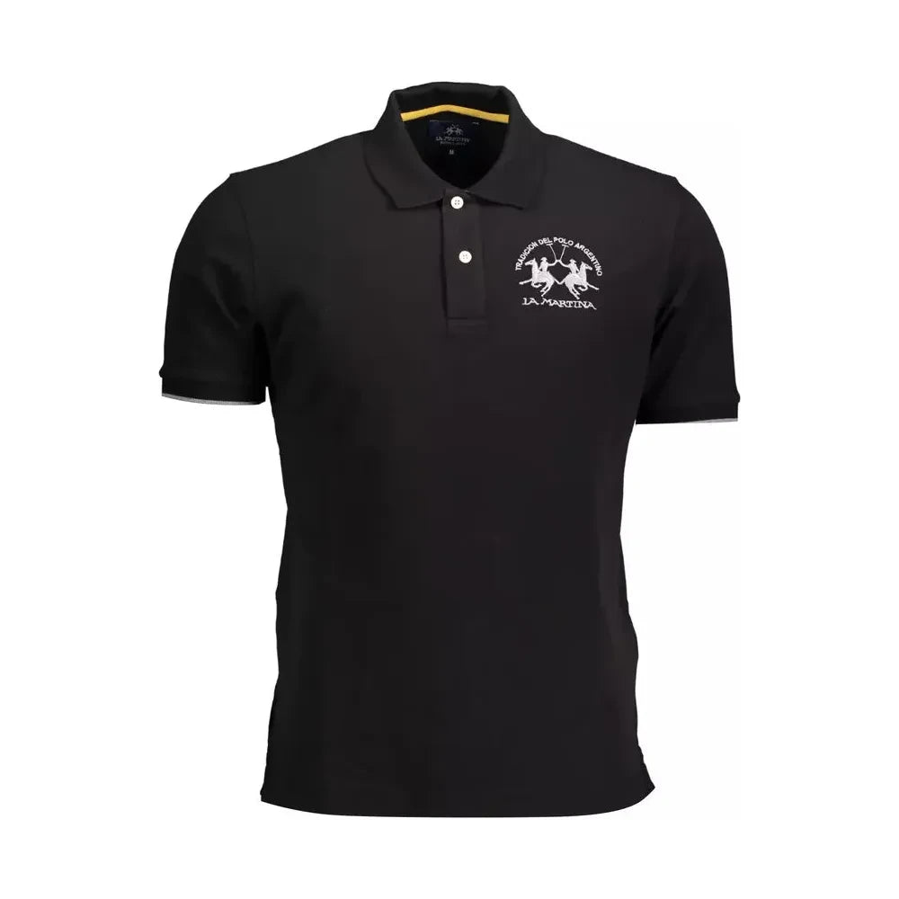 La Martina Elegant Polo with Contrasting Embroidery La Martina