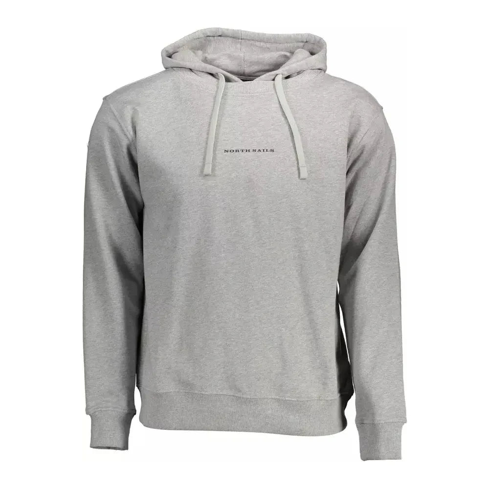 North Sails Chic Gray Long-Sleeved Hooded Sweatshirt North Sails