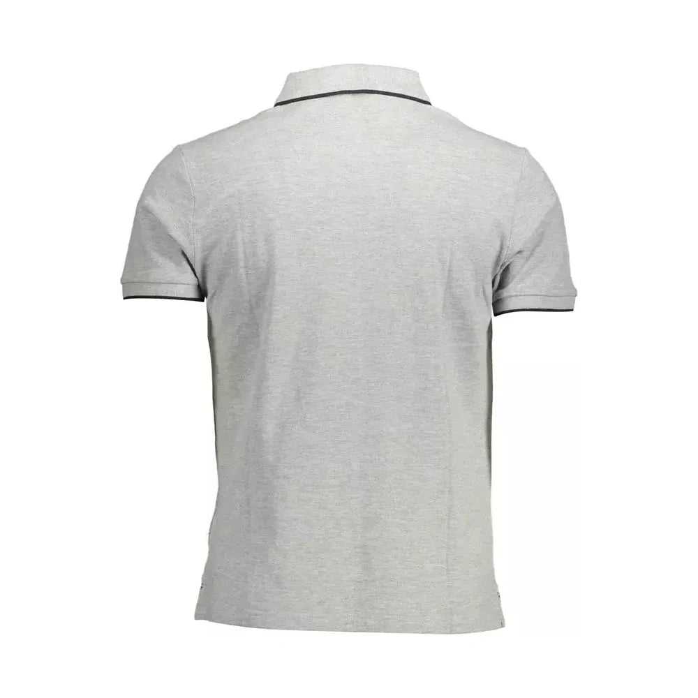 North Sails Elegant Gray Contrast Detail Polo Shirt North Sails