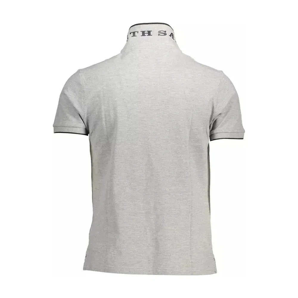 North Sails Elegant Gray Contrast Detail Polo Shirt North Sails