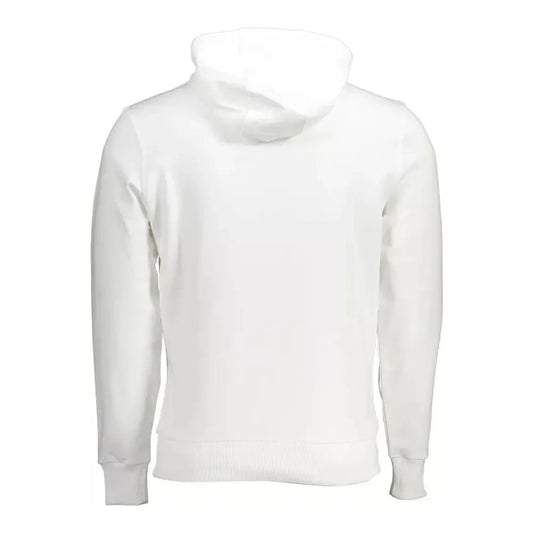 North Sails Chic White Hooded Cotton Sweatshirt North Sails