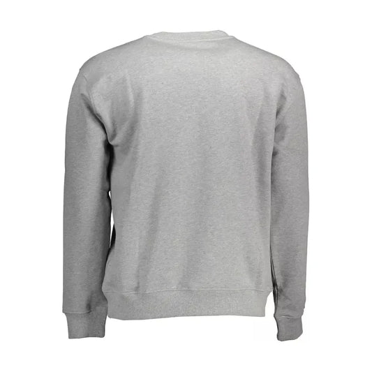 North Sails Elegant Gray Long-Sleeved Crewneck Sweater North Sails