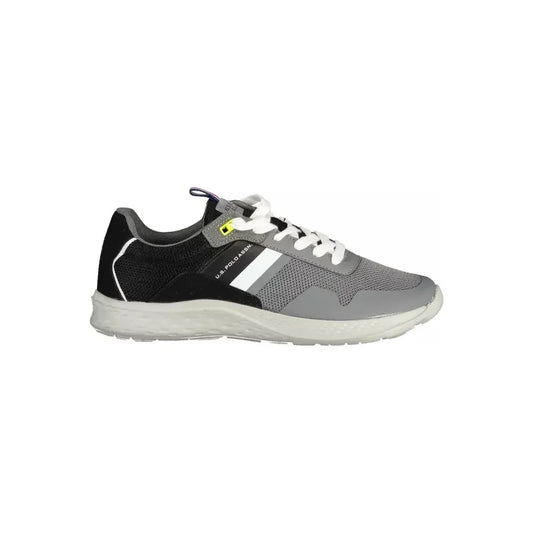 U.S. POLO ASSN. Sophisticated Gray Lace-Up Sports Sneakers U.S. POLO ASSN.