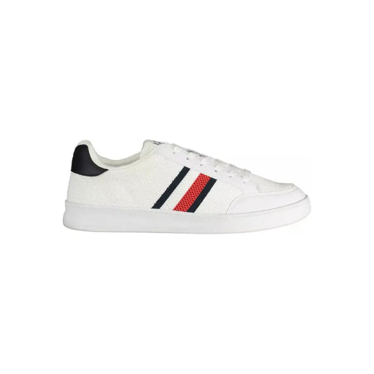 Tommy Hilfiger Eco-Conscious White Sneakers with Logo Accent Tommy Hilfiger