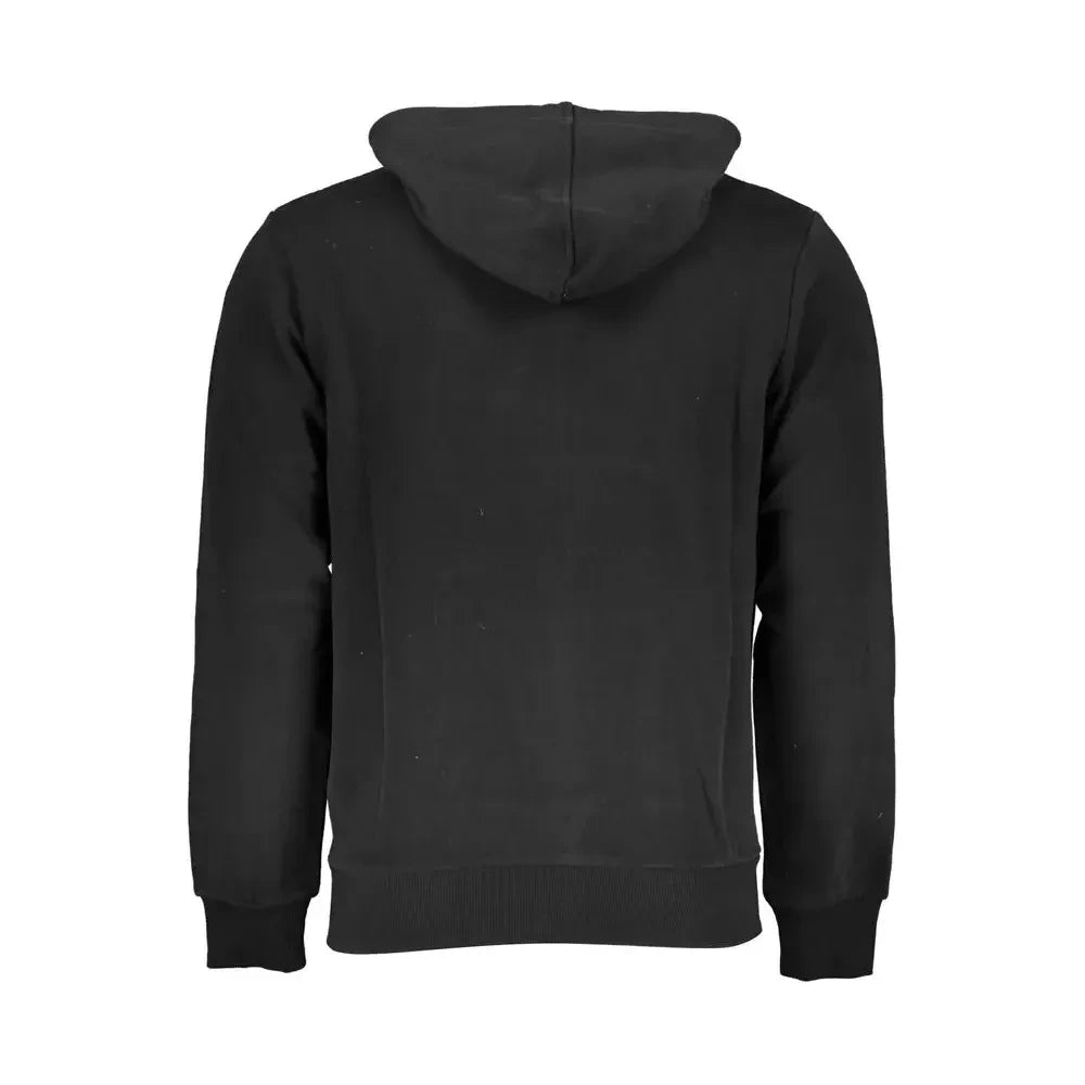 La Martina Black Cotton Men Sweater