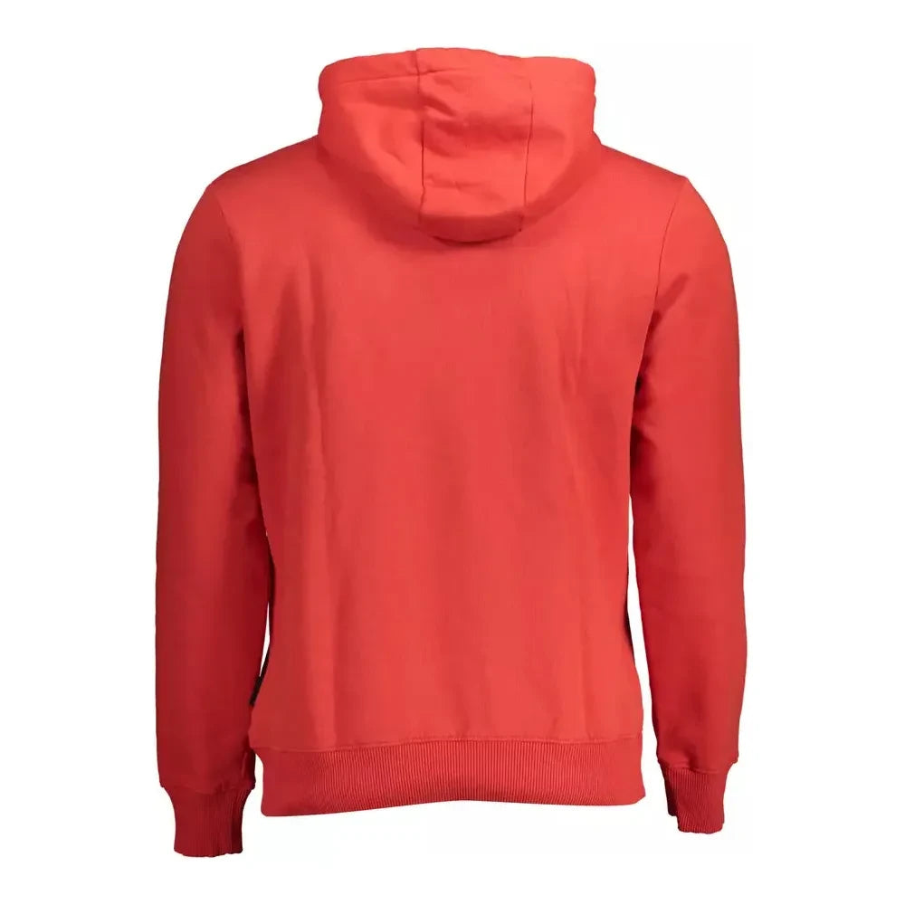 Napapijri Chic Pink Hooded Sweatshirt with Logo Detail Napapijri