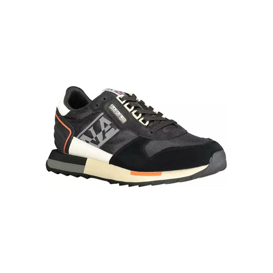 Napapijri Chic Black Sports Sneakers with Contrasting Details Napapijri