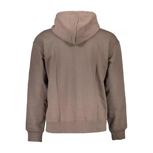 Calvin Klein Eco-Conscious Hooded Brown Sweatshirt Calvin Klein