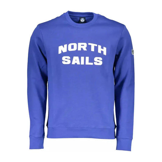 North Sails Chic Blue Round Neck Pullover Sweater North Sails