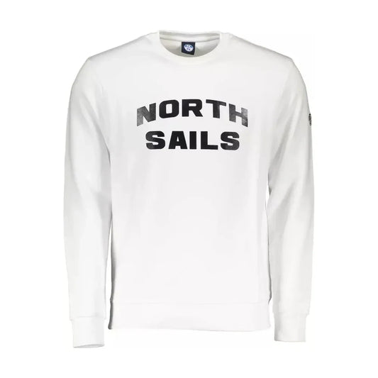 North Sails Elegant White Crew Neck Sweater North Sails